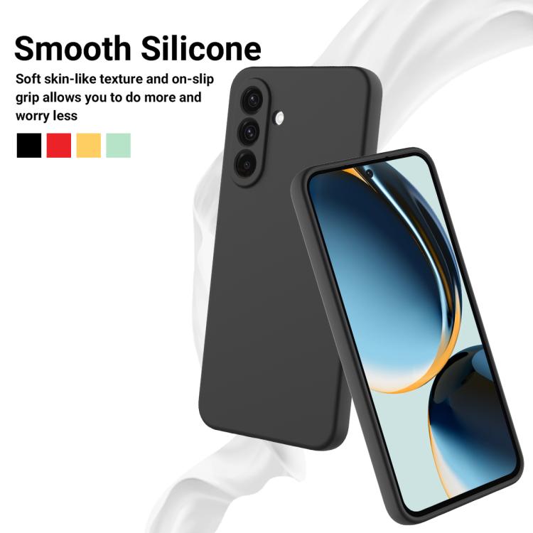 For Samsung Galaxy M36 5G Solid Color Liquid Silicone Dropproof Full Coverage Phone Case