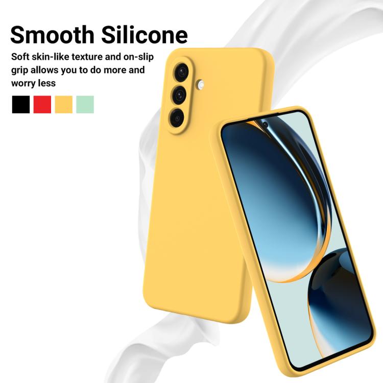 For Samsung Galaxy M36 5G Solid Color Liquid Silicone Dropproof Full Coverage Phone Case