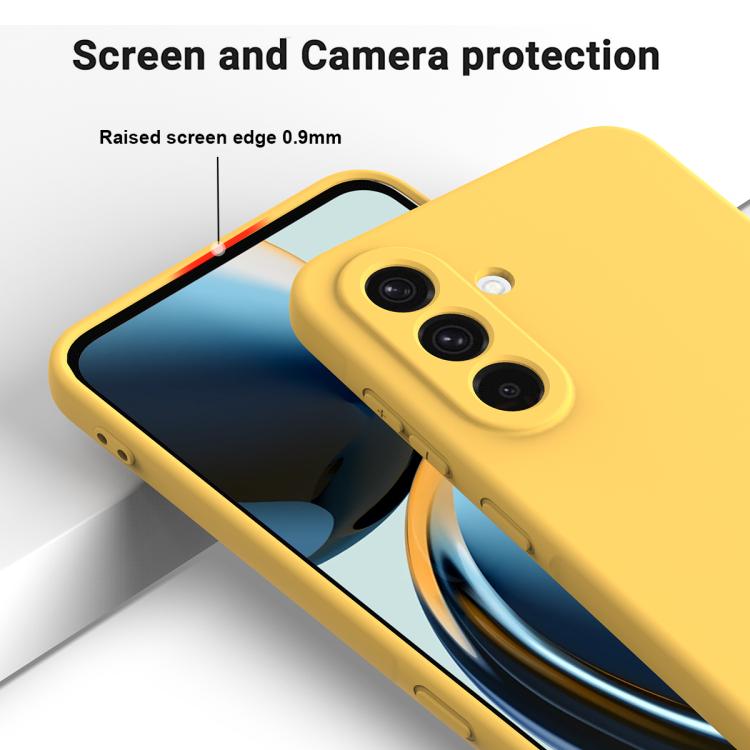 For Samsung Galaxy M36 5G Solid Color Liquid Silicone Dropproof Full Coverage Phone Case