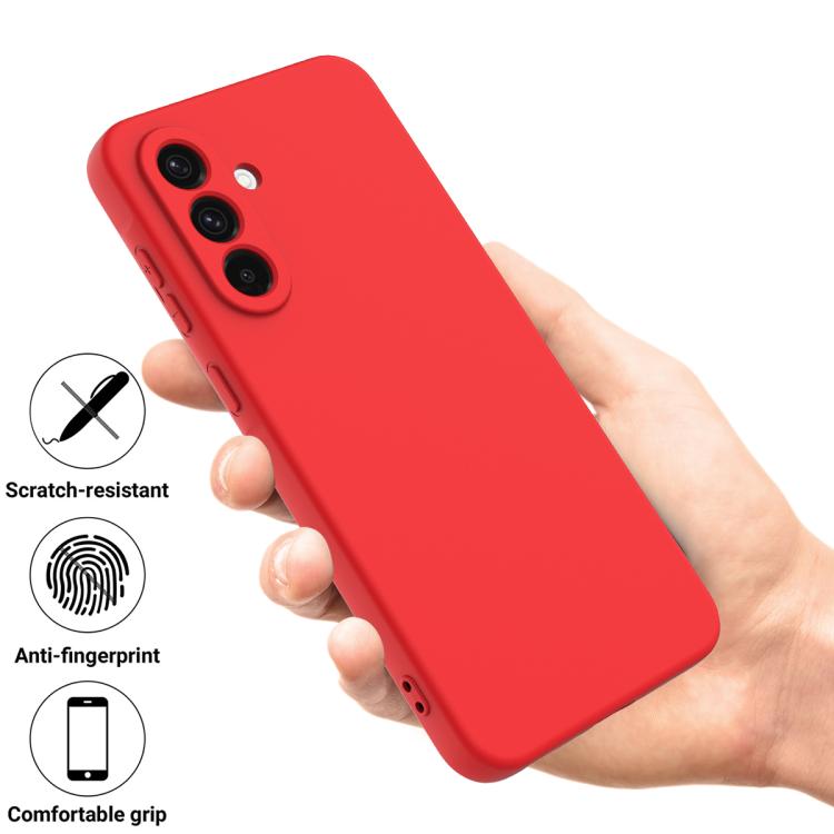For Samsung Galaxy M36 5G Solid Color Liquid Silicone Dropproof Full Coverage Phone Case