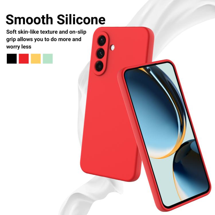 For Samsung Galaxy M36 5G Solid Color Liquid Silicone Dropproof Full Coverage Phone Case