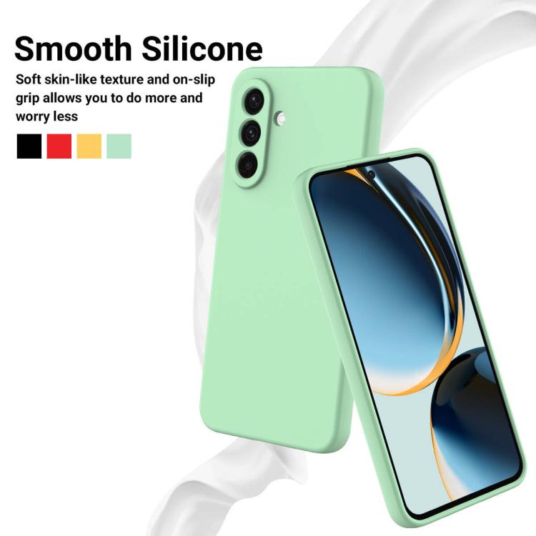 For Samsung Galaxy M36 5G Solid Color Liquid Silicone Dropproof Full Coverage Phone Case