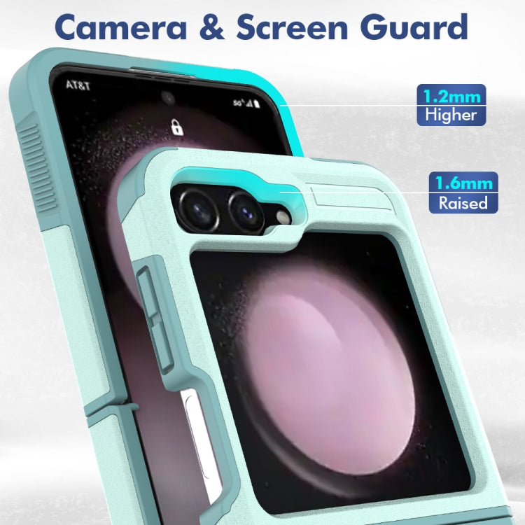 For Samsung Galaxy Z Flip6 / Flip7 FE 2 in 1 PC + TPU Phone Case