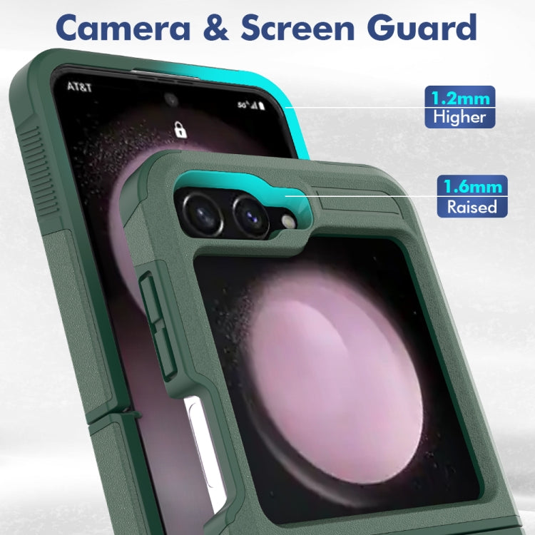 For Samsung Galaxy Z Flip6 / Flip7 FE 2 in 1 PC + TPU Phone Case
