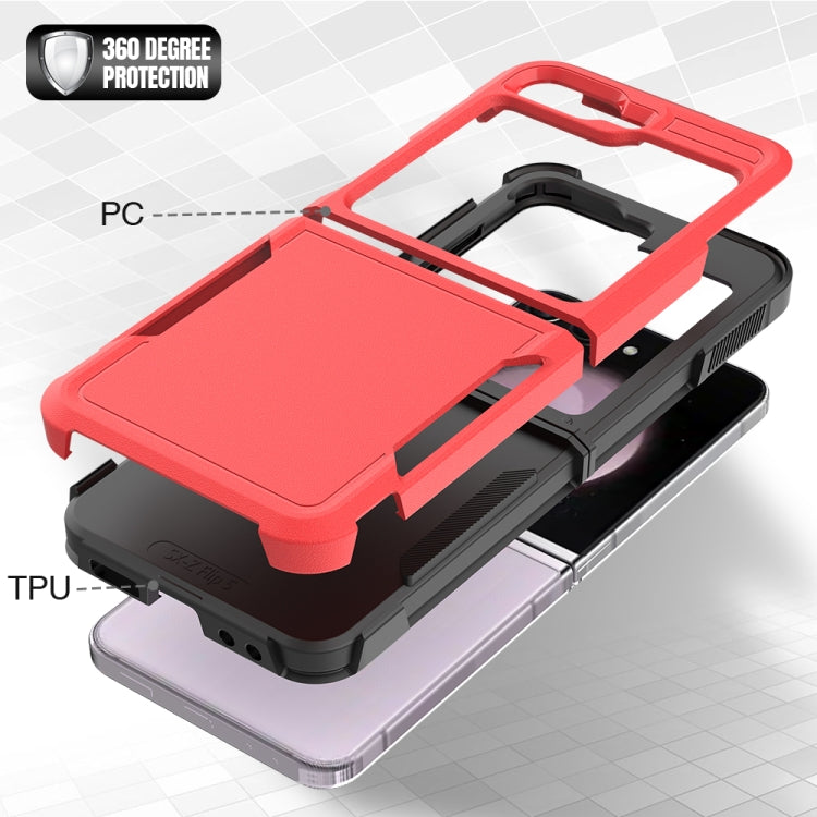 For Samsung Galaxy Z Flip6 / Flip7 FE 2 in 1 PC + TPU Phone Case
