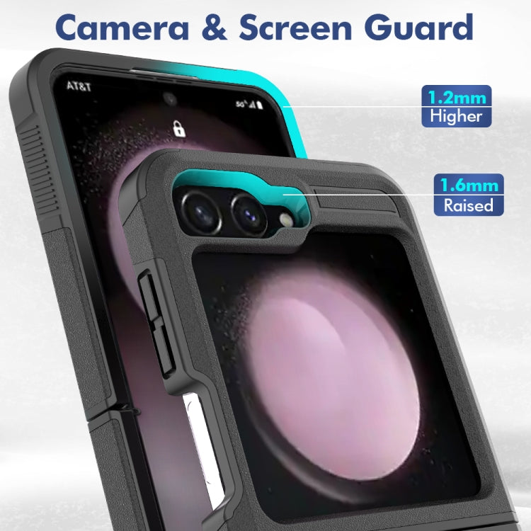 For Samsung Galaxy Z Flip6 / Flip7 FE 2 in 1 PC + TPU Phone Case