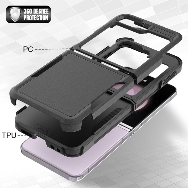 For Samsung Galaxy Z Flip6 / Flip7 FE 2 in 1 PC + TPU Phone Case