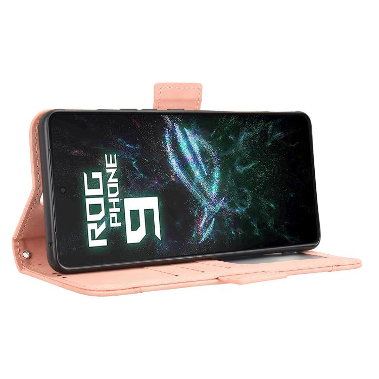 For ASUS ROG Phone 9 / 9 Pro Skin Feel Calf Texture Card Slots Leather Phone Case
