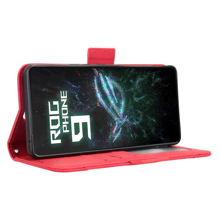 For ASUS ROG Phone 9 / 9 Pro Skin Feel Calf Texture Card Slots Leather Phone Case