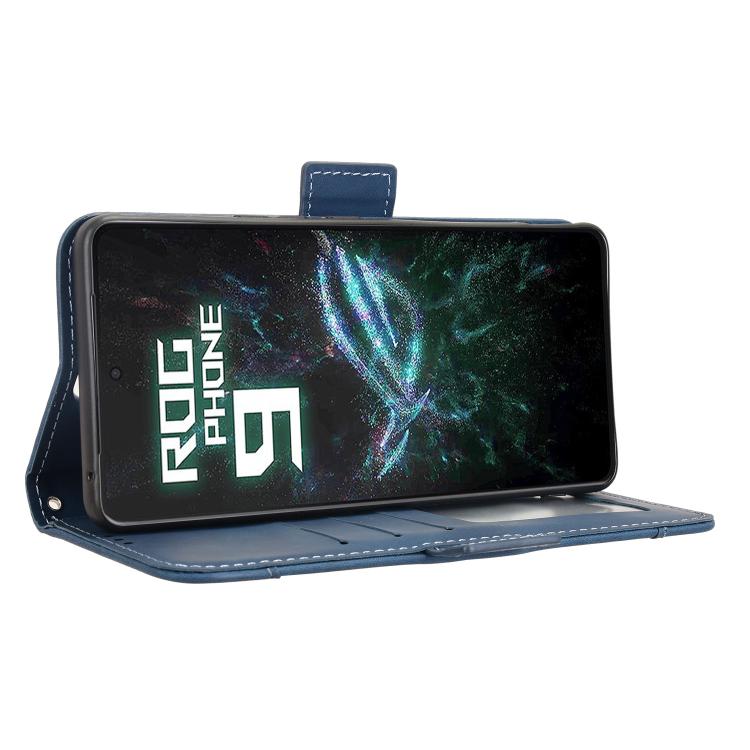 For ASUS ROG Phone 9 / 9 Pro Skin Feel Calf Texture Card Slots Leather Phone Case