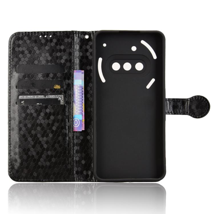 For Nothing Phone 3a Honeycomb Dot Texture Leather Phone Case