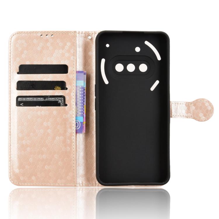 For Nothing Phone 3a Honeycomb Dot Texture Leather Phone Case