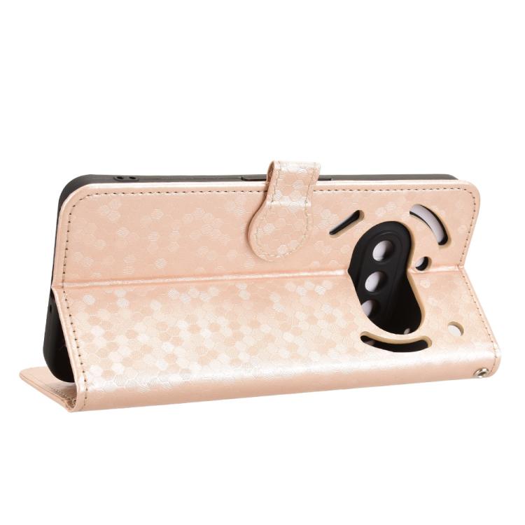 For Nothing Phone 3a Honeycomb Dot Texture Leather Phone Case