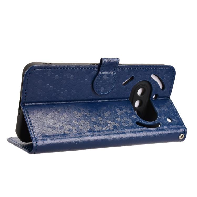 For Nothing Phone 3a Honeycomb Dot Texture Leather Phone Case