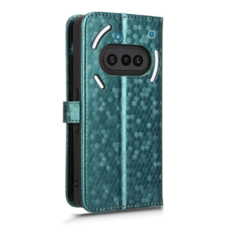 For Nothing Phone 3a Honeycomb Dot Texture Leather Phone Case