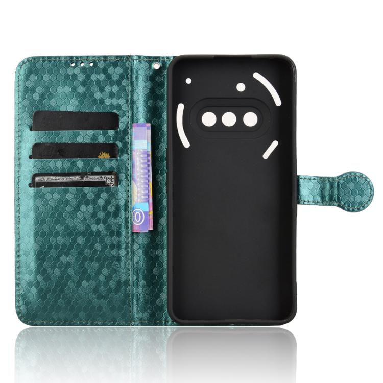 For Nothing Phone 3a Honeycomb Dot Texture Leather Phone Case