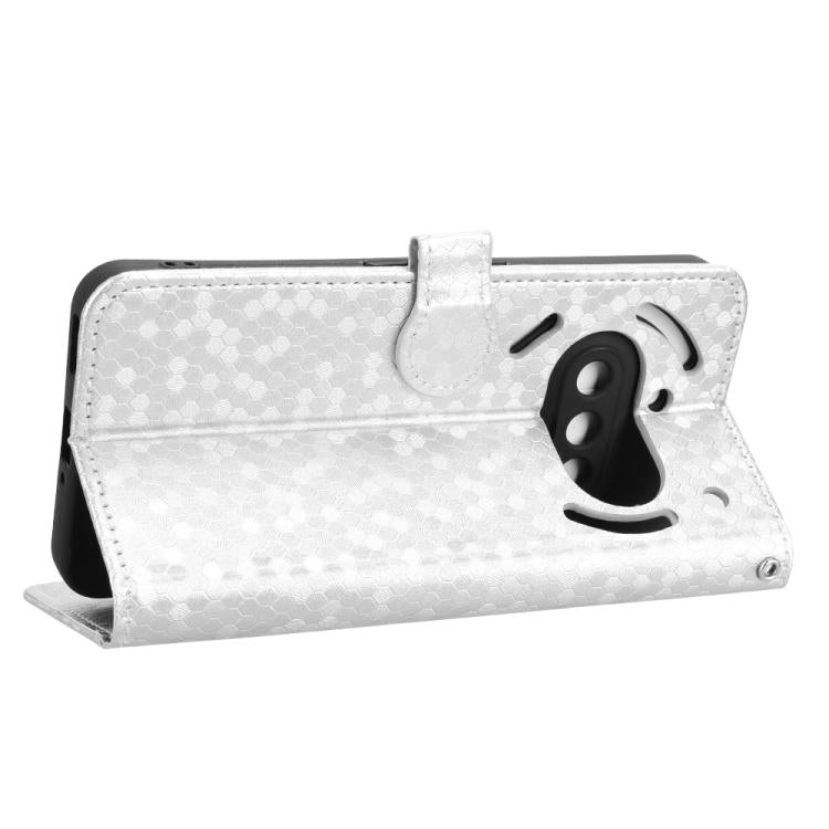 For Nothing Phone 3a Honeycomb Dot Texture Leather Phone Case