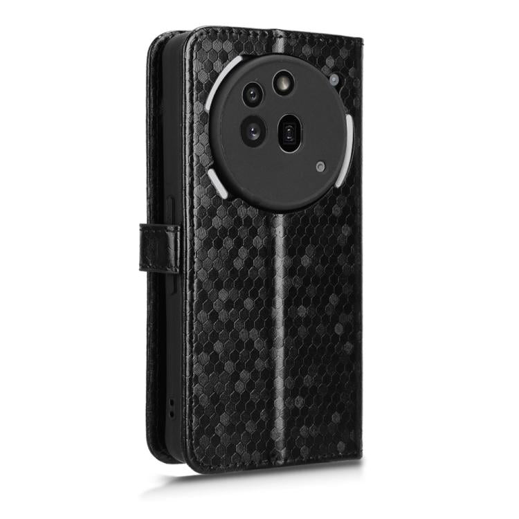 For Nothing Phone 3a Pro Honeycomb Dot Texture Leather Phone Case