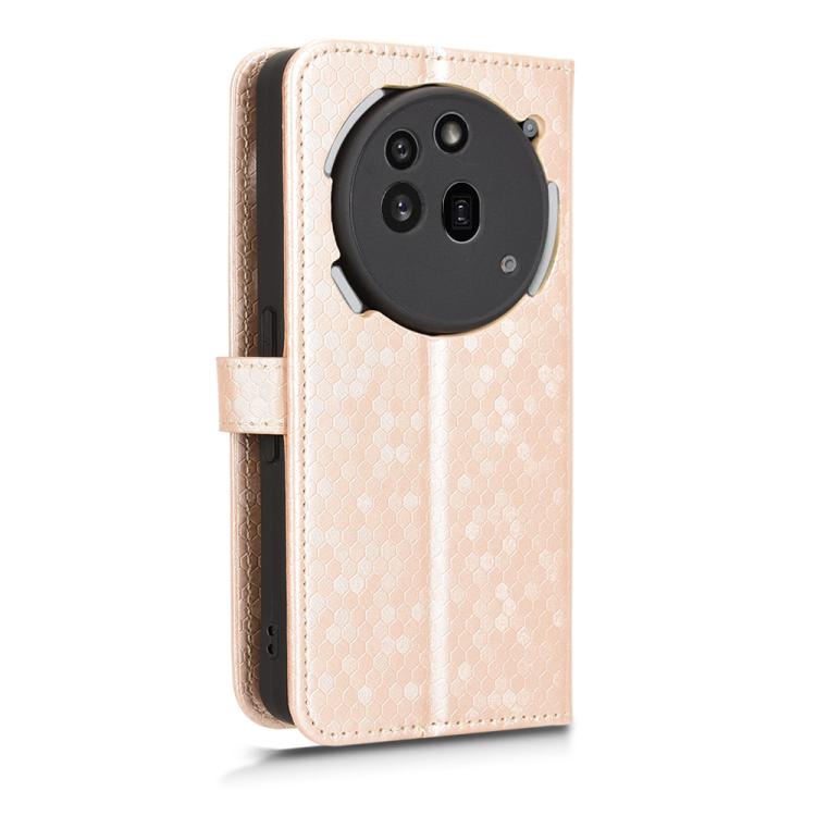 For Nothing Phone 3a Pro Honeycomb Dot Texture Leather Phone Case