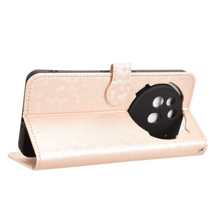 For Nothing Phone 3a Pro Honeycomb Dot Texture Leather Phone Case
