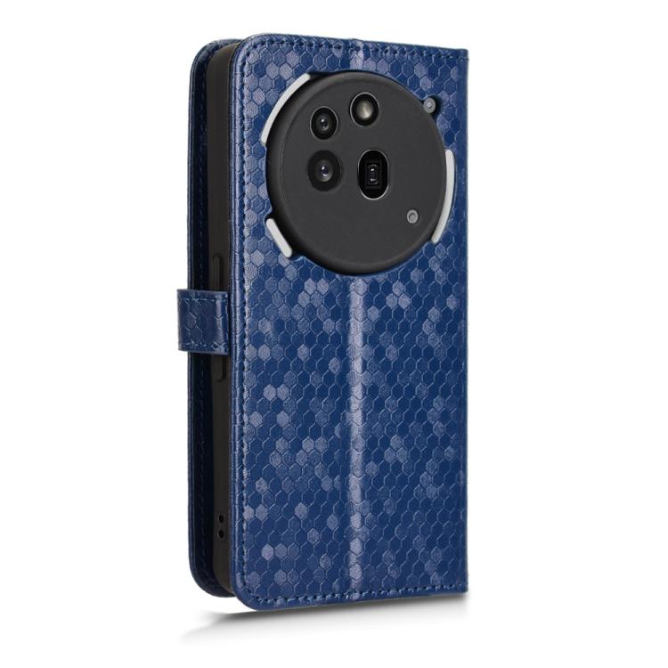 For Nothing Phone 3a Pro Honeycomb Dot Texture Leather Phone Case