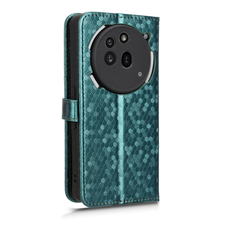 For Nothing Phone 3a Pro Honeycomb Dot Texture Leather Phone Case