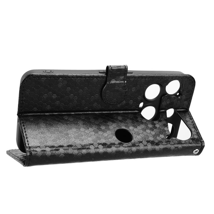 For Nothing Phone 3 Honeycomb Dot Texture Leather Phone Case