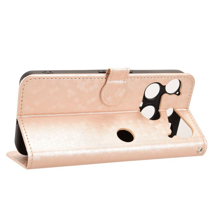 For Nothing Phone 3 Honeycomb Dot Texture Leather Phone Case