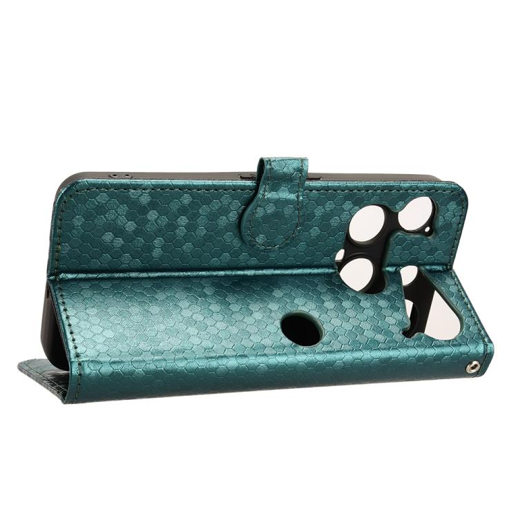 For Nothing Phone 3 Honeycomb Dot Texture Leather Phone Case