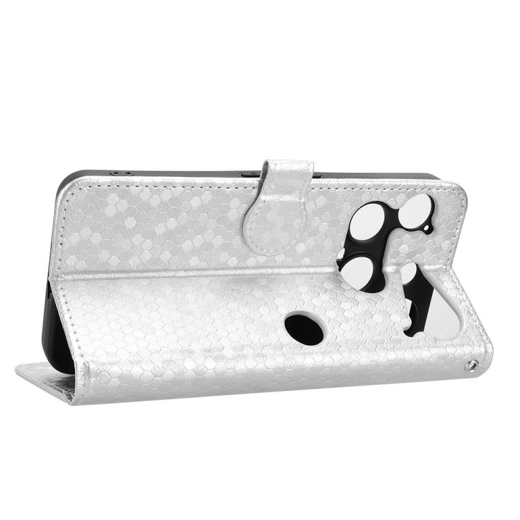 For Nothing Phone 3 Honeycomb Dot Texture Leather Phone Case