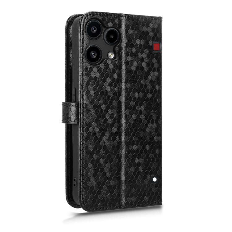 For Nothing Phone 3a Lite Honeycomb Dot Texture Leather Phone Case
