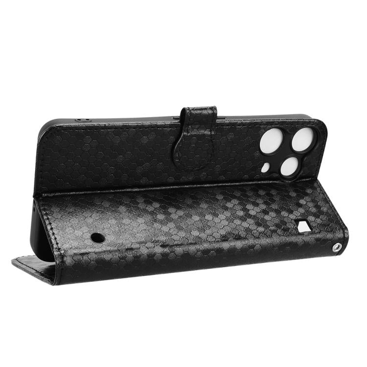 For Nothing Phone 3a Lite Honeycomb Dot Texture Leather Phone Case