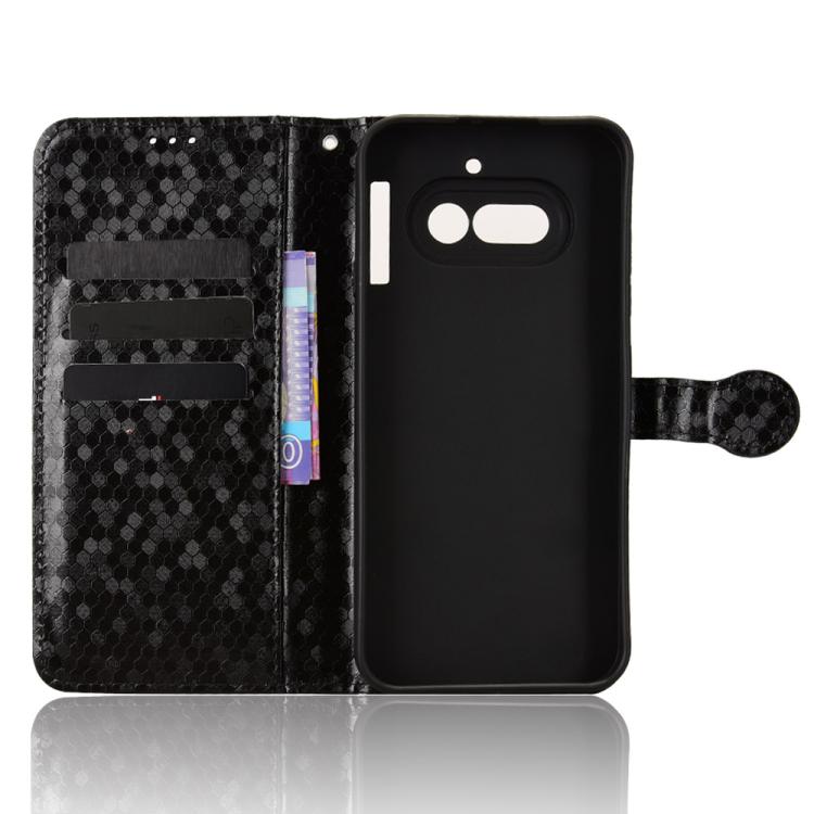 For Nothing Phone 4a Honeycomb Dot Texture Leather Phone Case