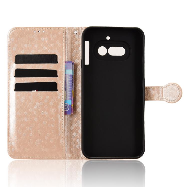 For Nothing Phone 4a Honeycomb Dot Texture Leather Phone Case