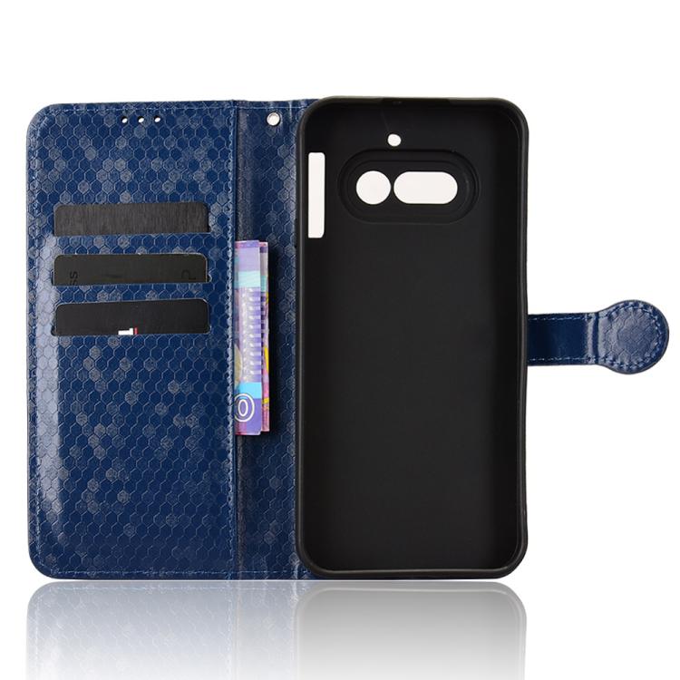 For Nothing Phone 4a Honeycomb Dot Texture Leather Phone Case