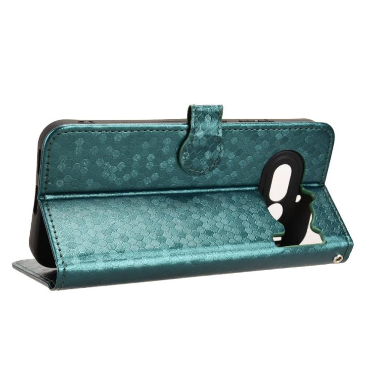 For Nothing Phone 4a Honeycomb Dot Texture Leather Phone Case