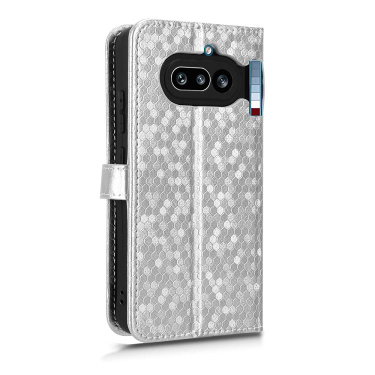 For Nothing Phone 4a Honeycomb Dot Texture Leather Phone Case