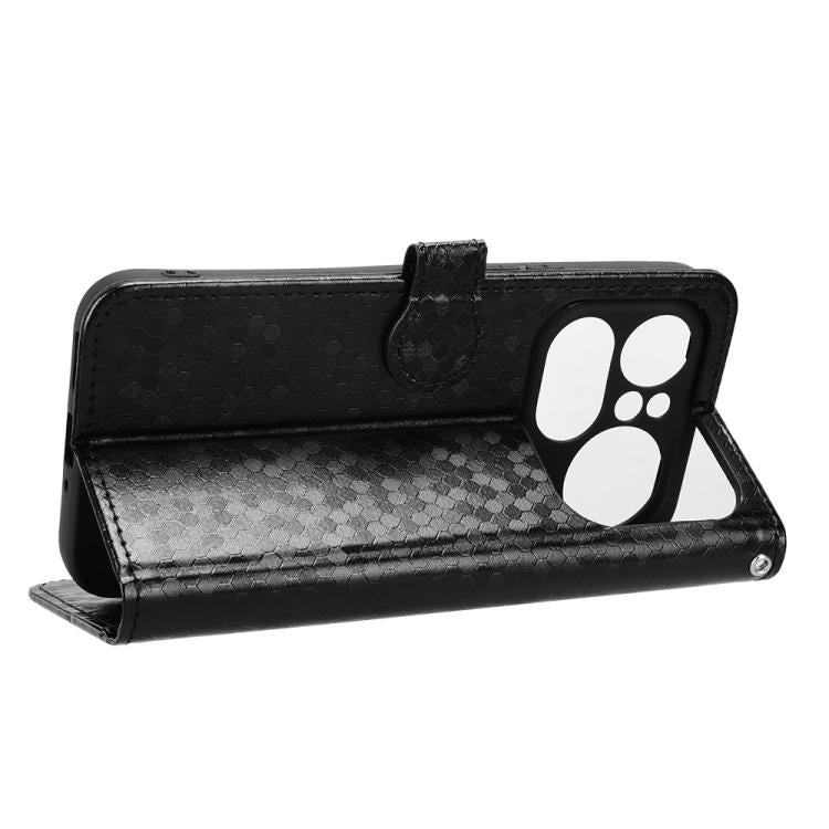 For Nothing Phone 4a Pro Honeycomb Dot Texture Leather Phone Case