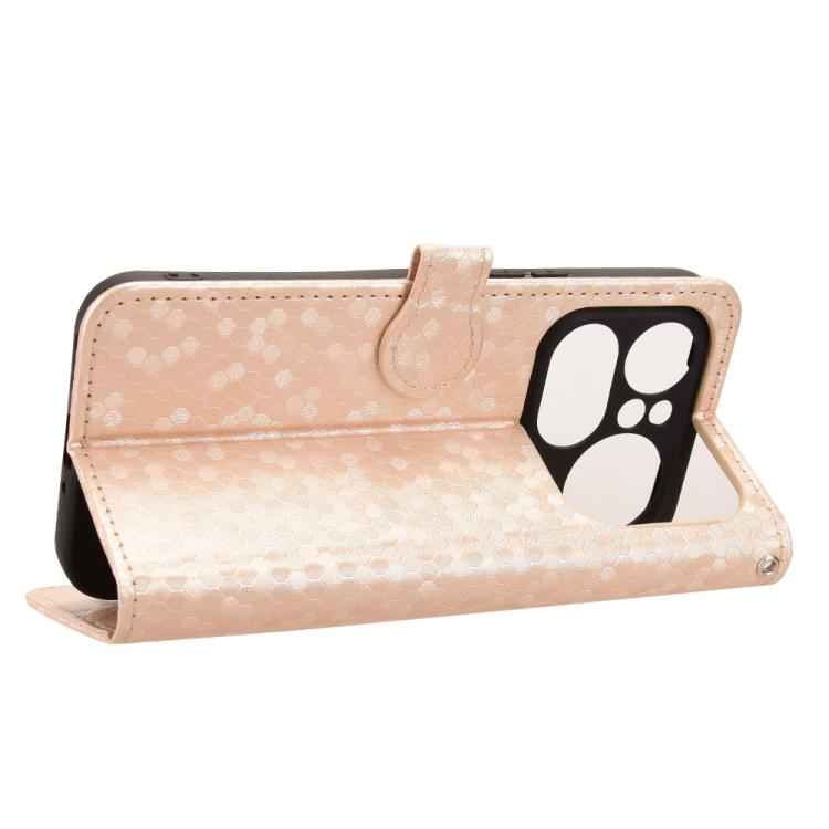 For Nothing Phone 4a Pro Honeycomb Dot Texture Leather Phone Case
