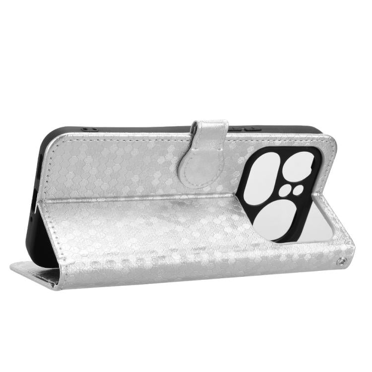 For Nothing Phone 4a Pro Honeycomb Dot Texture Leather Phone Case
