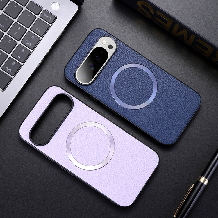 For Google Pixel 9 Pro CD Magsafe Magnetic Litchi Texture Phone Case