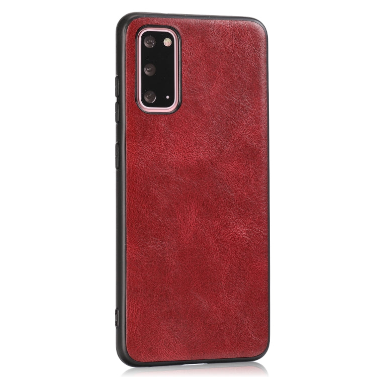 For Samsung Galaxy S20 Crazy Horse Textured Calfskin PU+PC+TPU Case