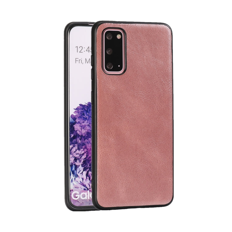 For Samsung Galaxy S20 Crazy Horse Textured Calfskin PU+PC+TPU Case