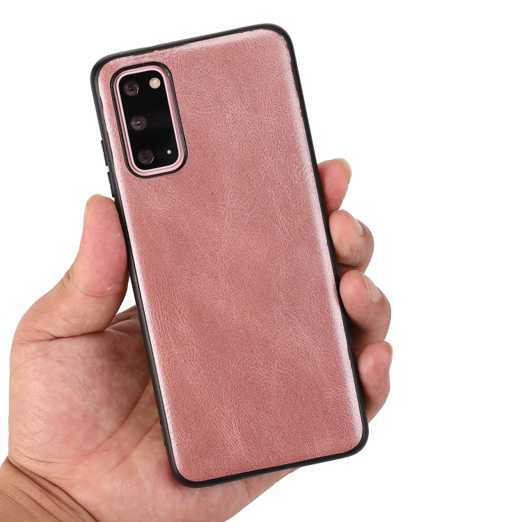For Samsung Galaxy S20 Crazy Horse Textured Calfskin PU+PC+TPU Case