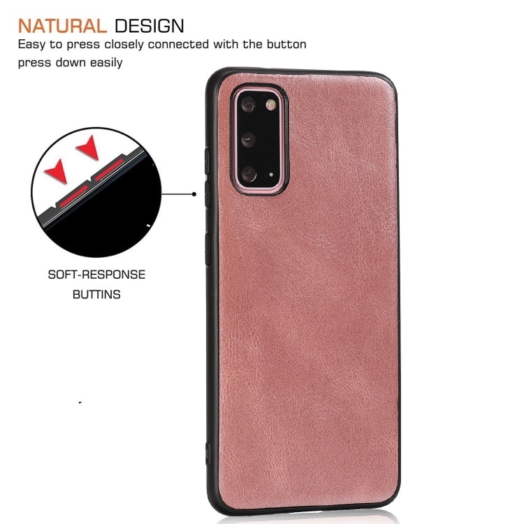 For Samsung Galaxy S20 Crazy Horse Textured Calfskin PU+PC+TPU Case