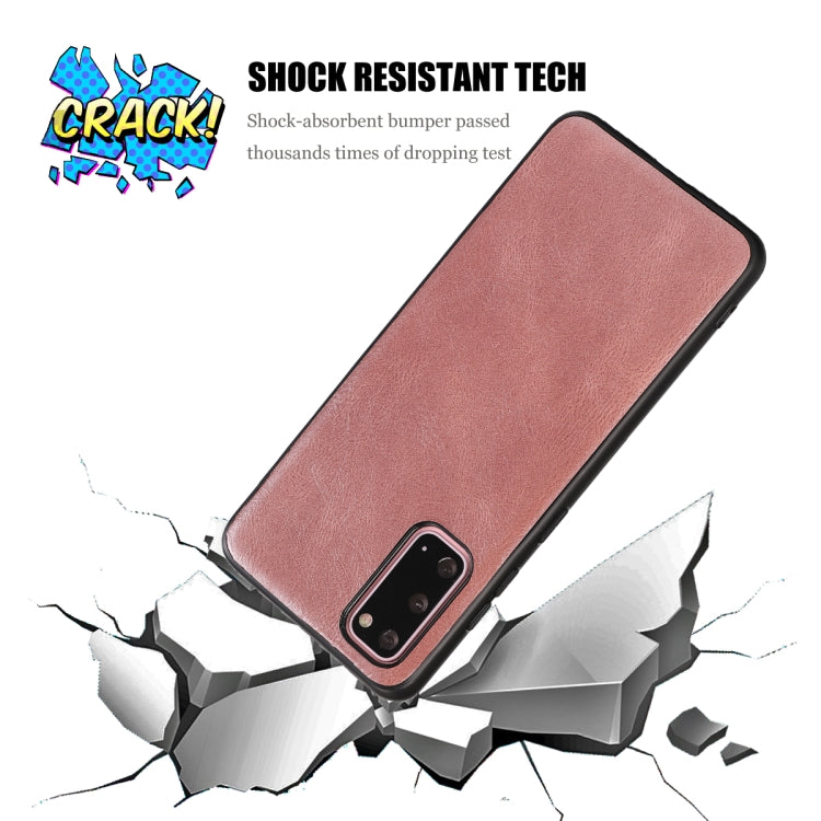For Samsung Galaxy S20 Crazy Horse Textured Calfskin PU+PC+TPU Case