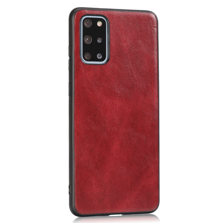 For Samsung Galaxy S20+ Crazy Horse Textured Calfskin PU+PC+TPU Case