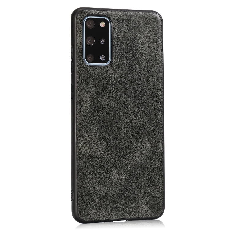 For Samsung Galaxy S20+ Crazy Horse Textured Calfskin PU+PC+TPU Case