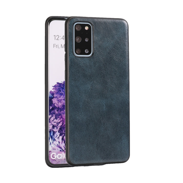 For Samsung Galaxy S20+ Crazy Horse Textured Calfskin PU+PC+TPU Case