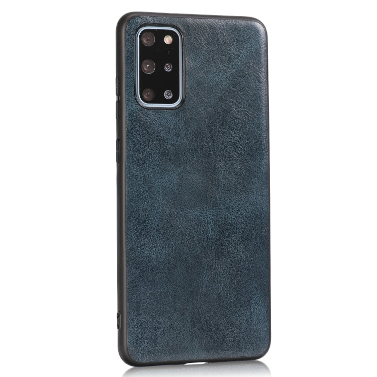 For Samsung Galaxy S20+ Crazy Horse Textured Calfskin PU+PC+TPU Case